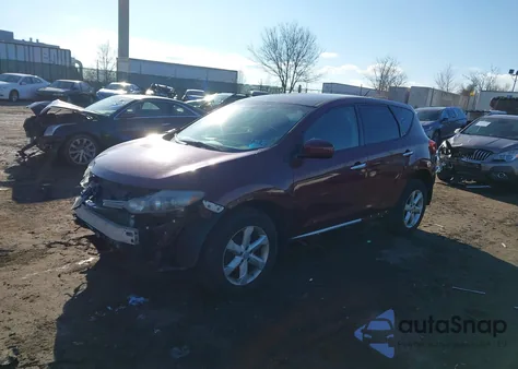 2010 Nissan Murano S z USA, uszkodzony, nr VIN JN8AZ1MWXAW109759